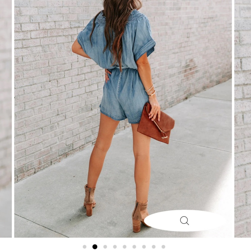 VICI Collection Chambray Romper